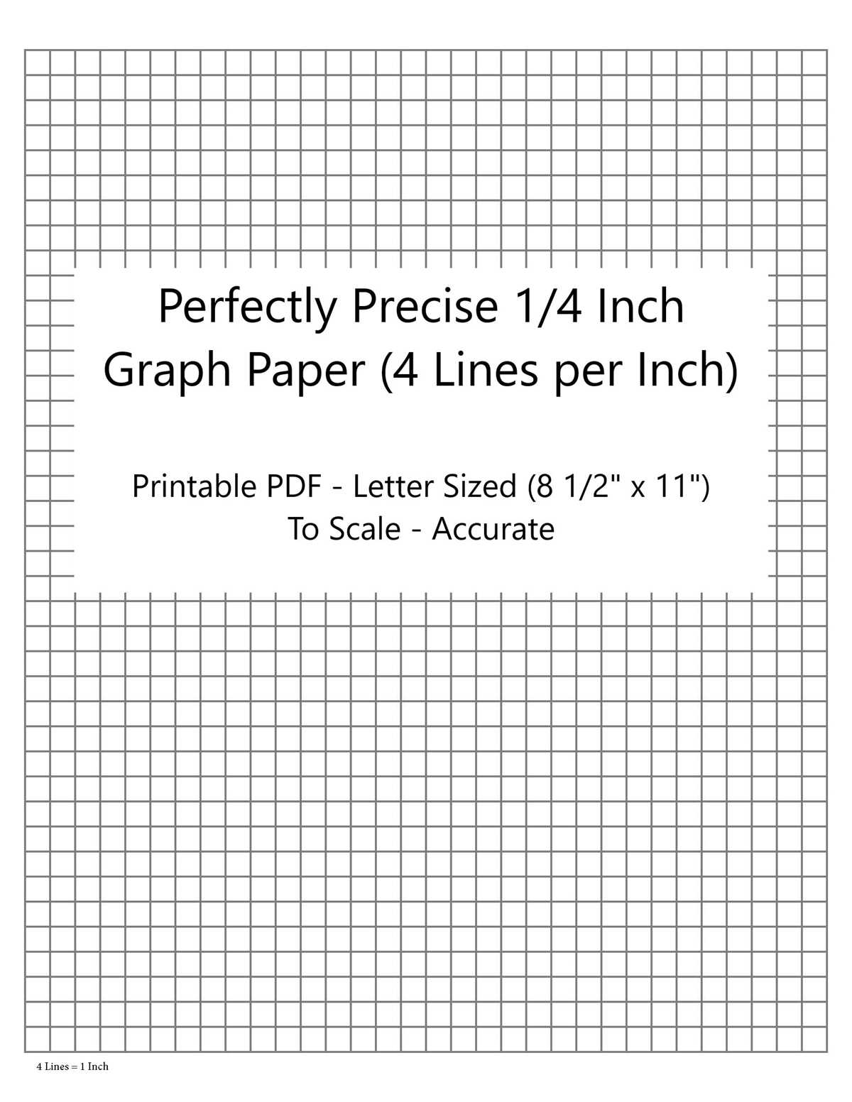 1 inch printable graph paper