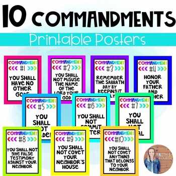10 commandments poster printable