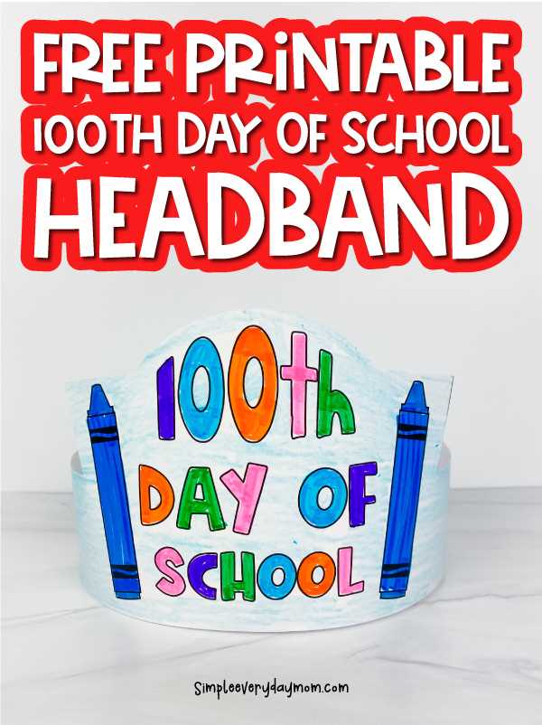 100th day printables