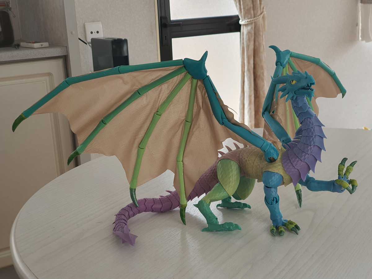 3d printable articulated dragon