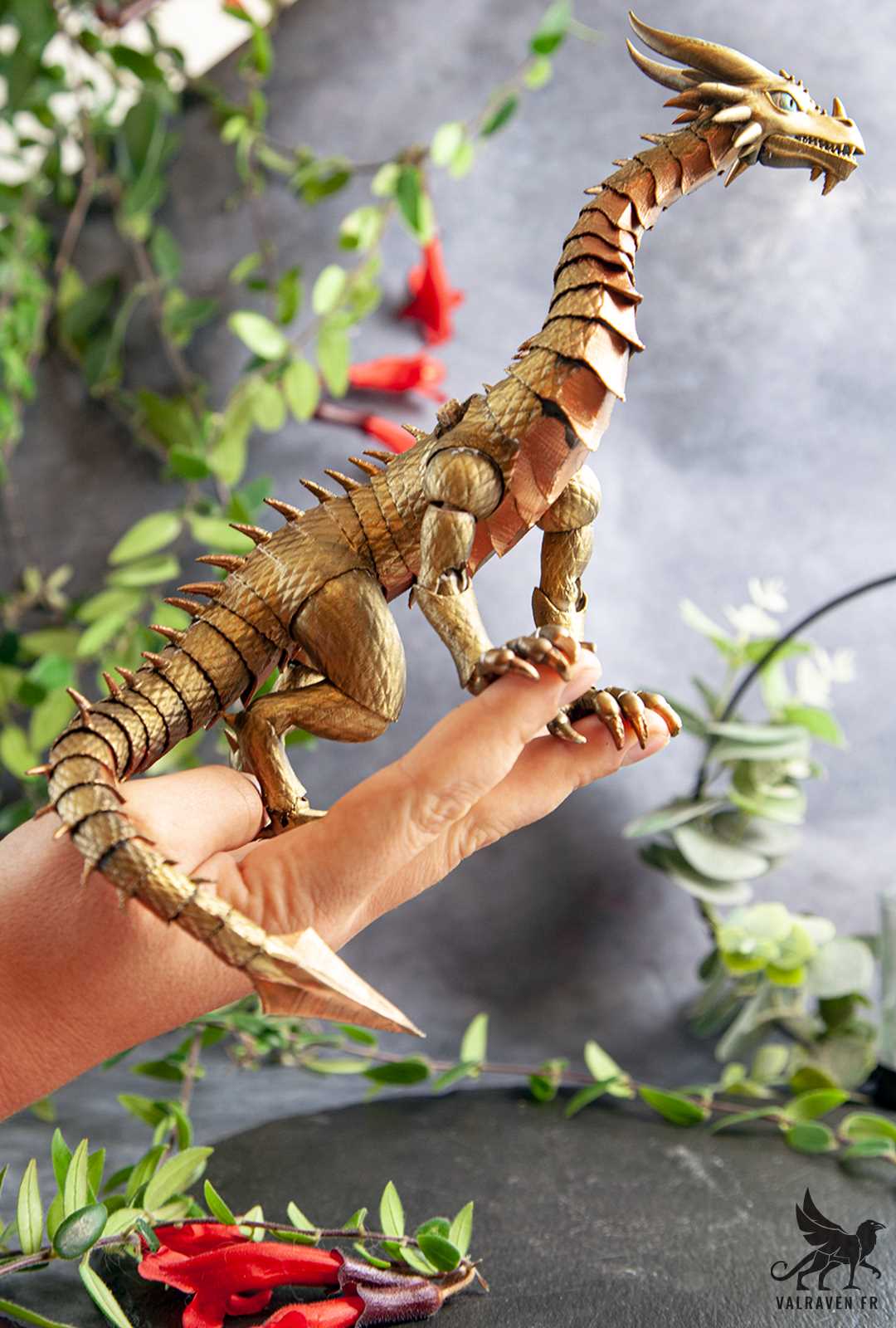 3d printable articulated dragon