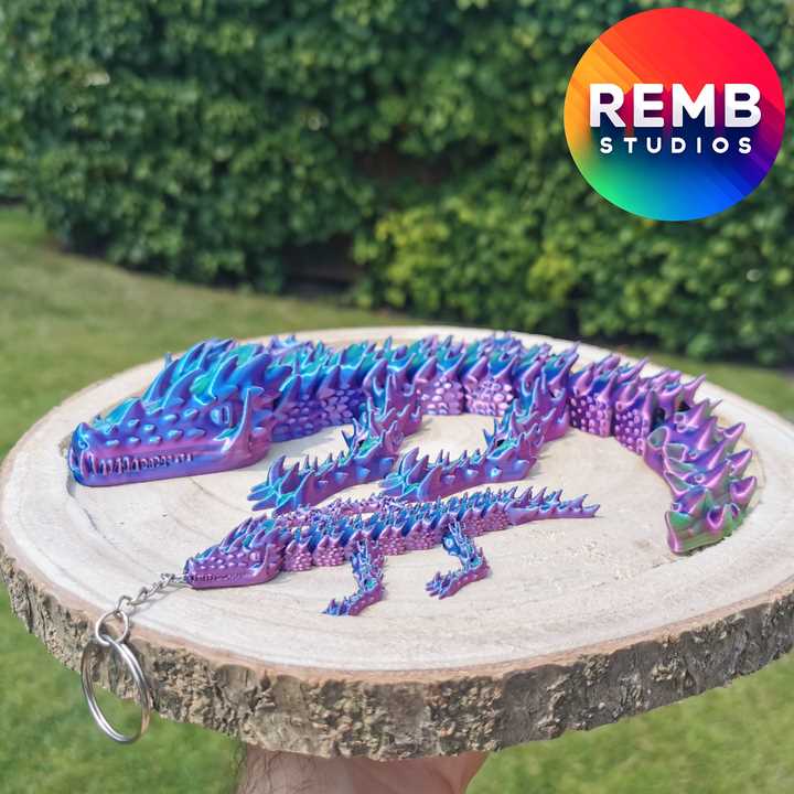 3d printable articulated dragon