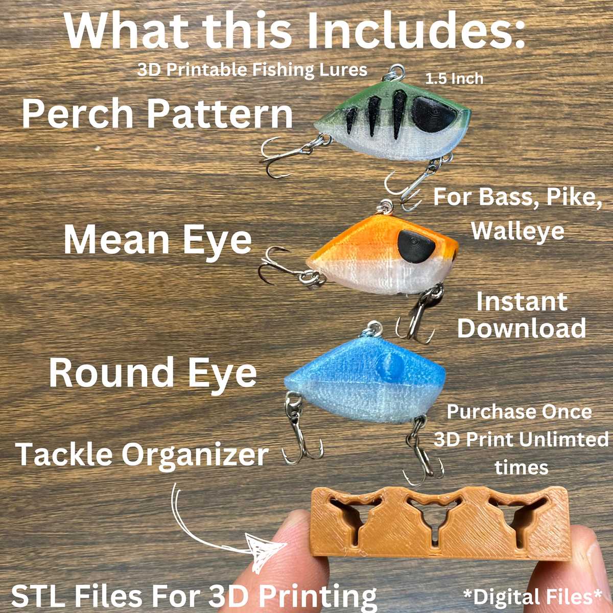 3d printable fishing lures