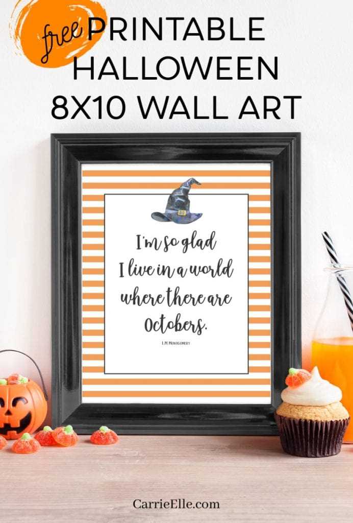 8x10 halloween printable