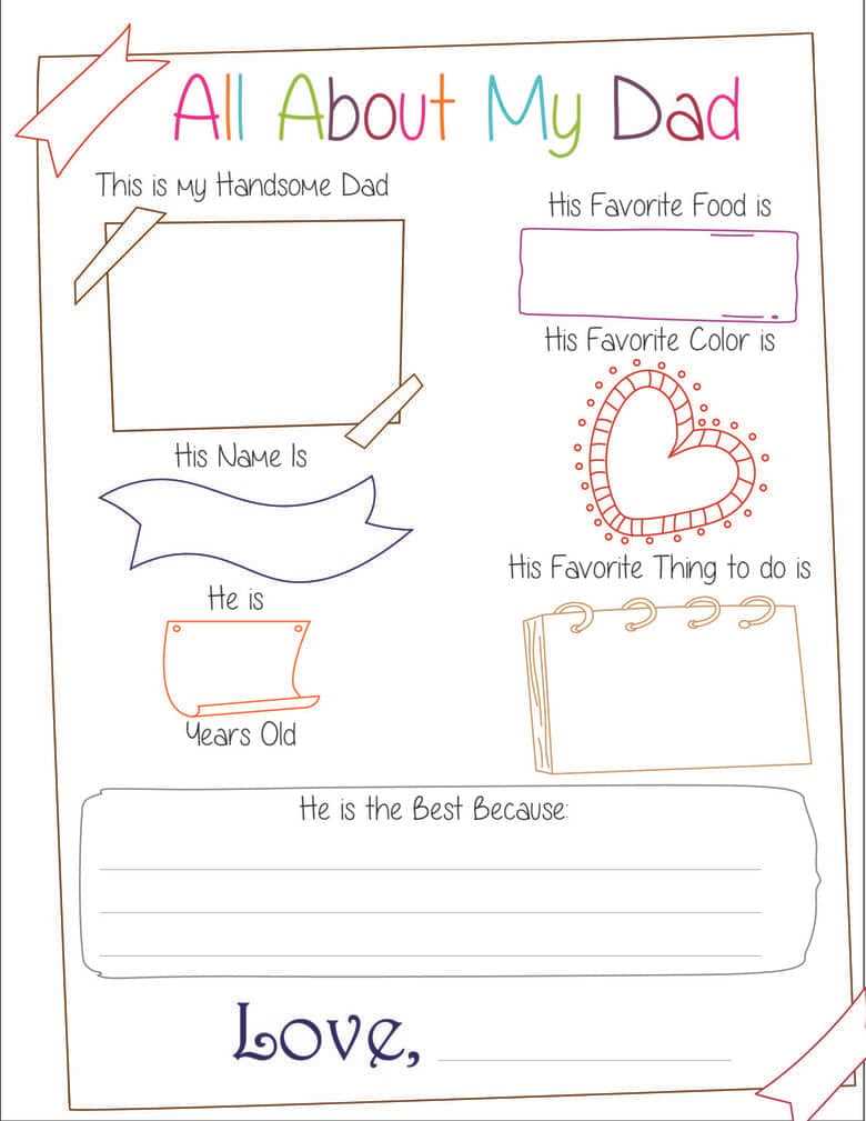 all about daddy printable free