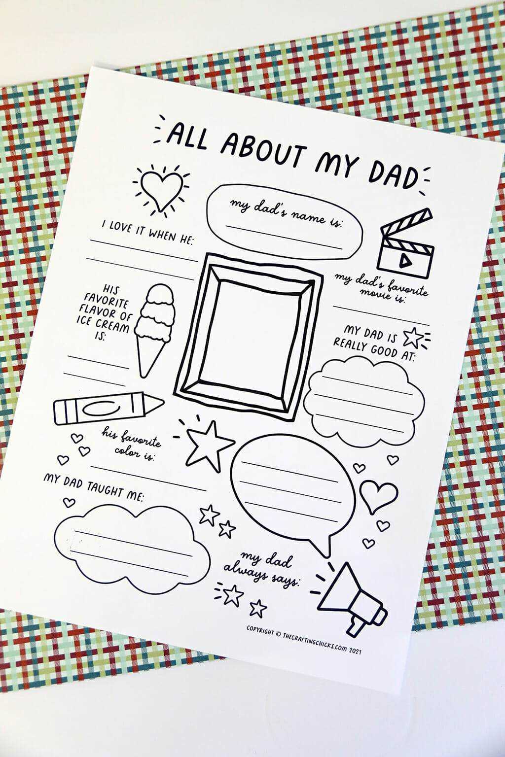 all about papa free printable