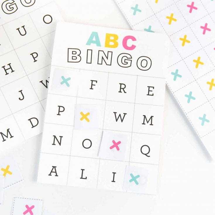 alphabet bingo printable