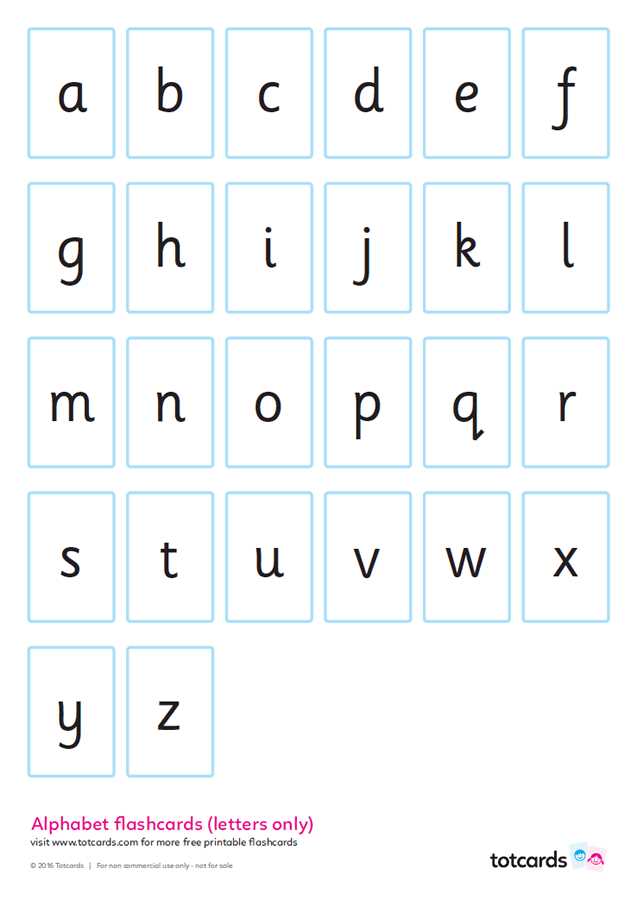 alphabet cards printables