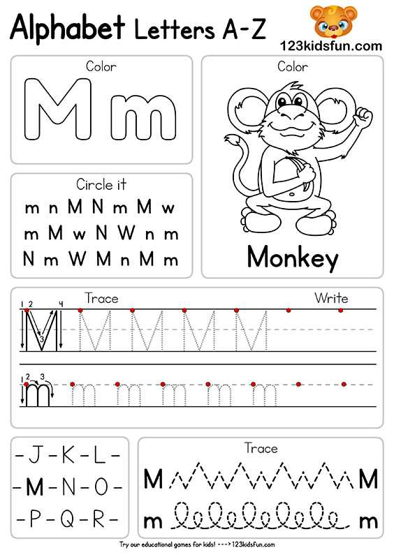 alphabet with pictures printable