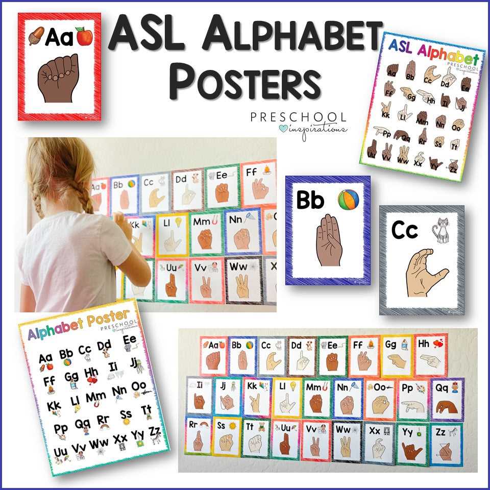 asl alphabet printable
