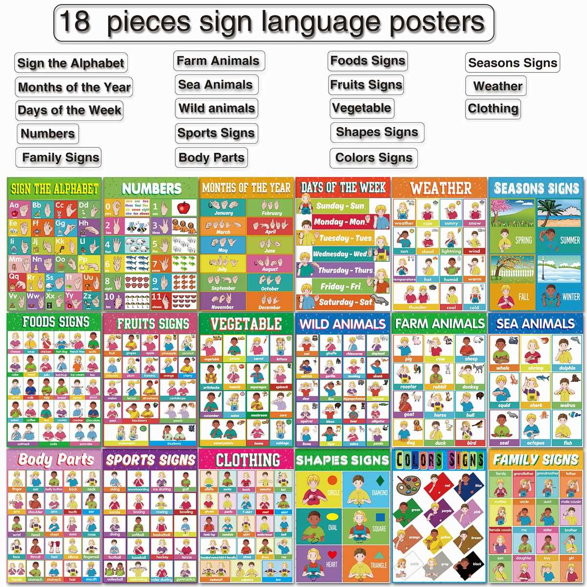 asl flash cards printable
