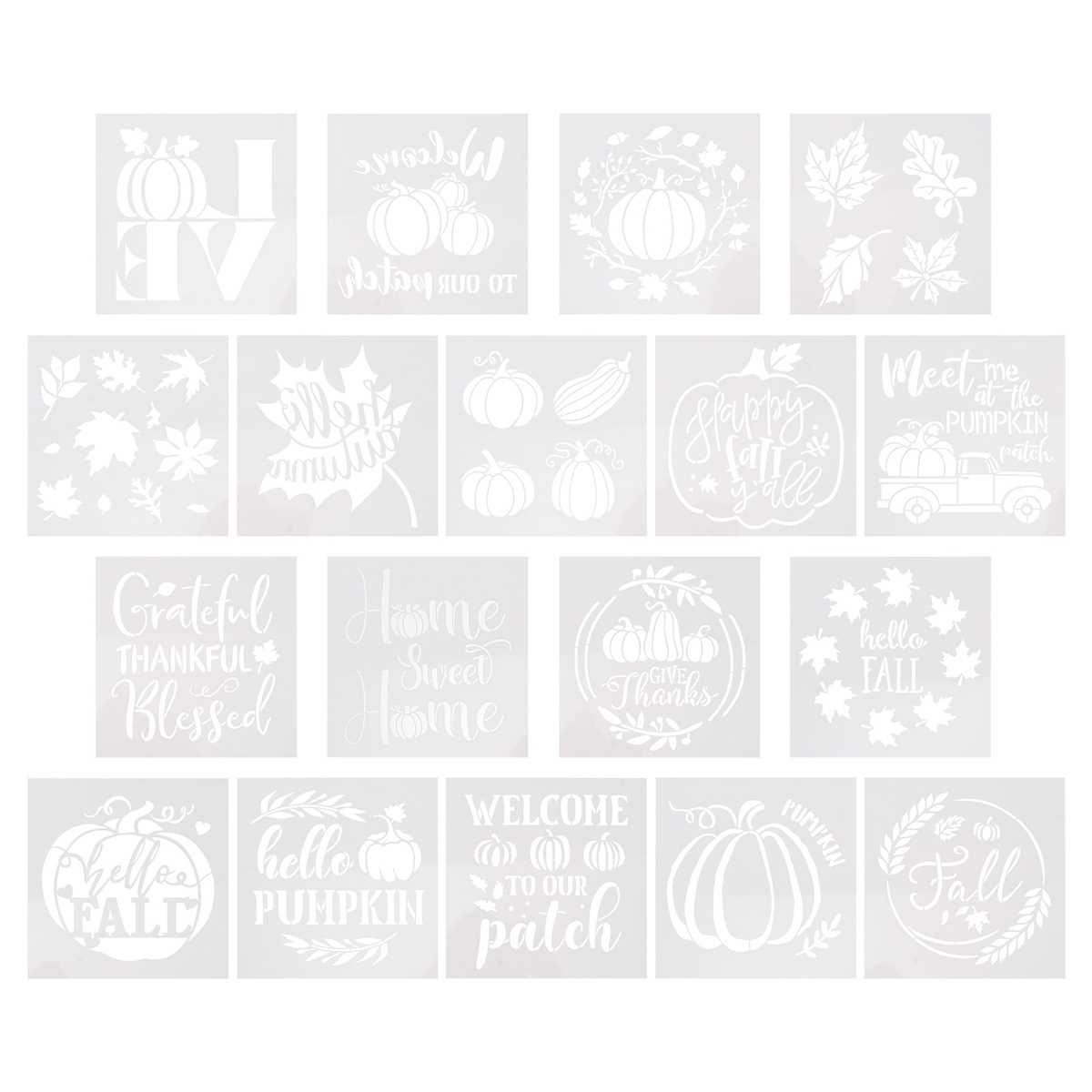 autumn stencils printable