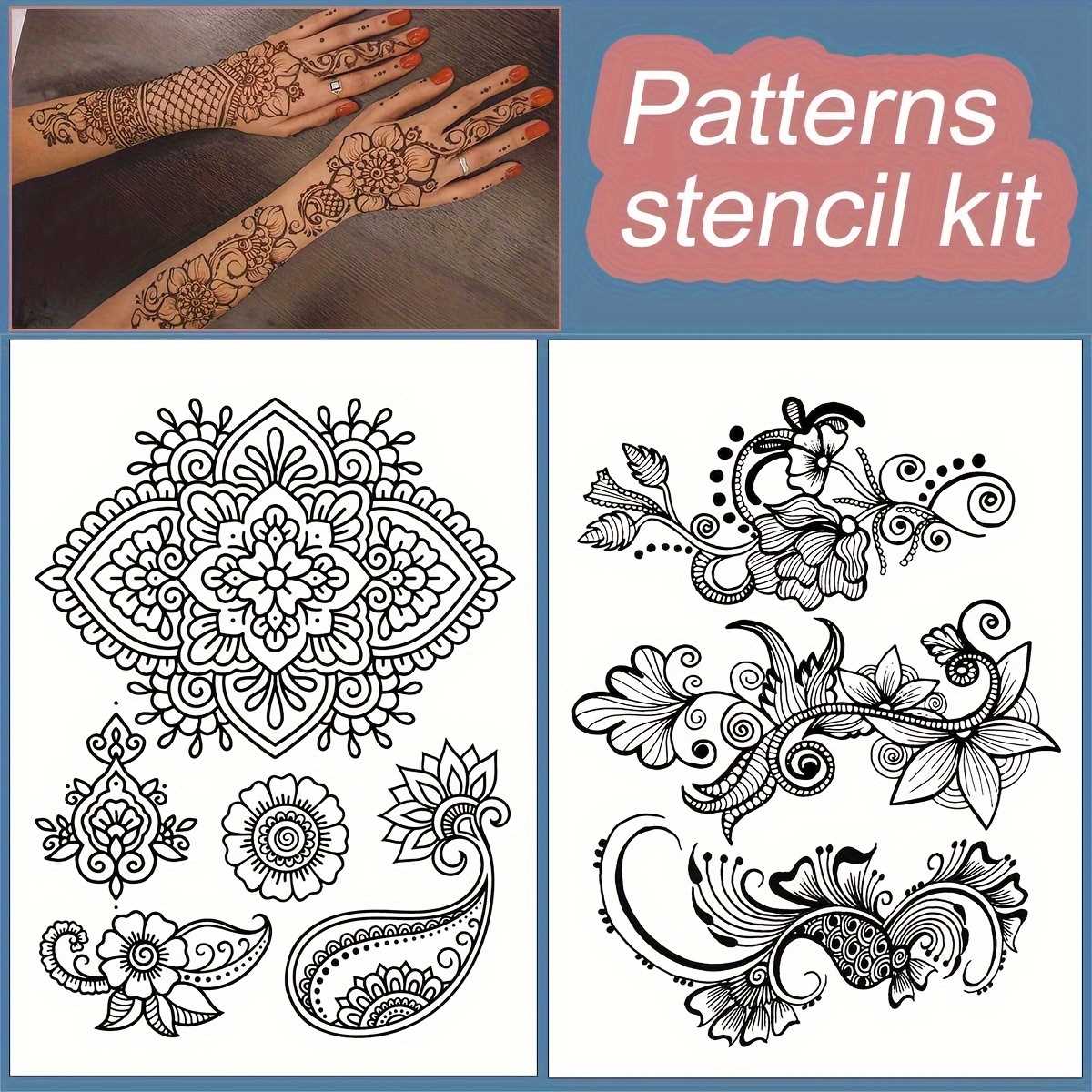 beginner henna templates printable