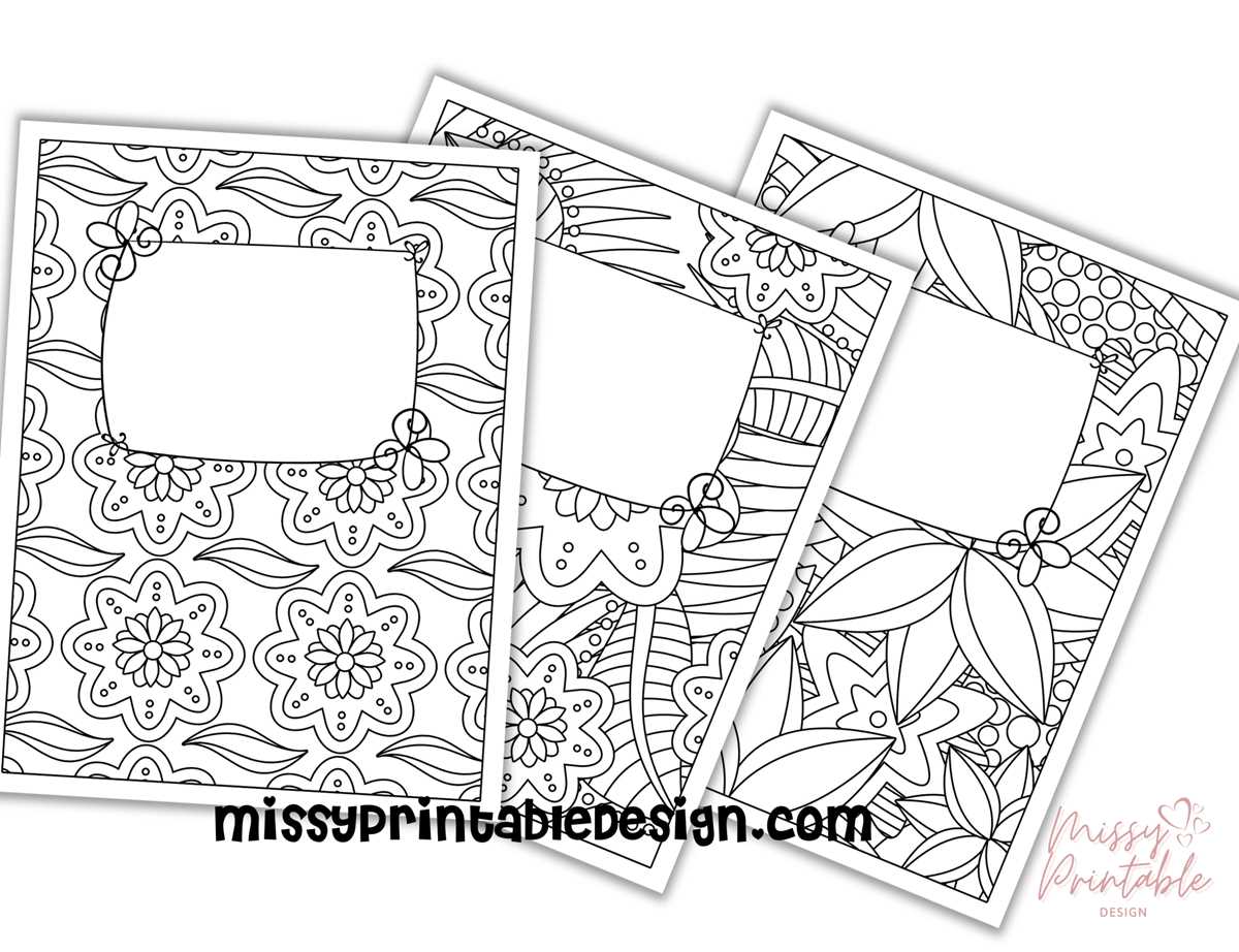 binder cover printables