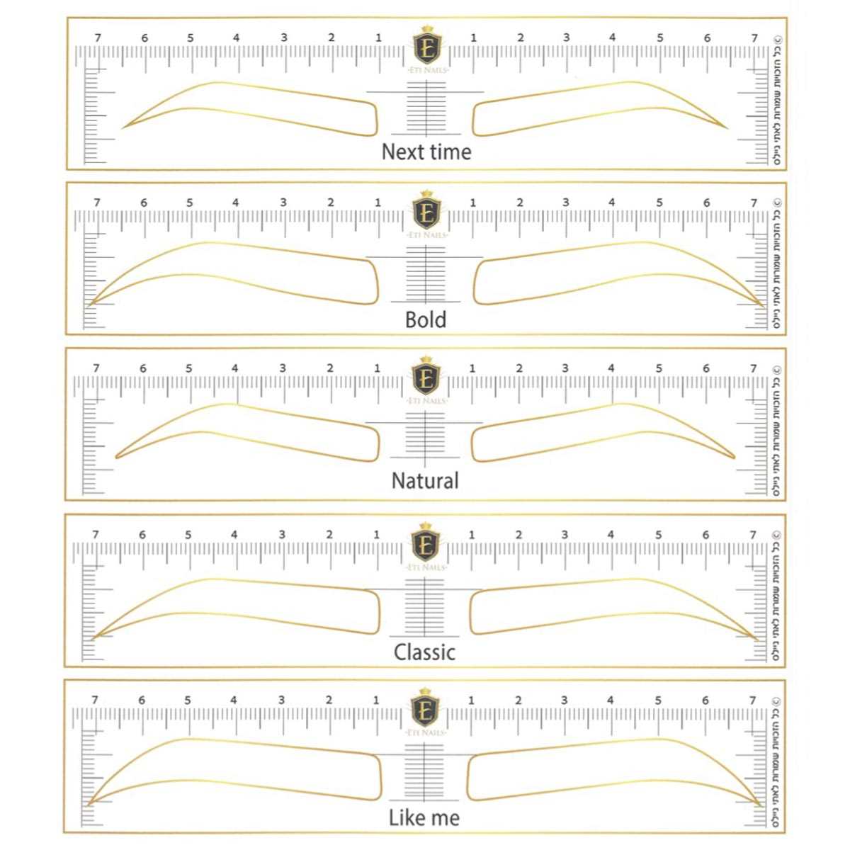 brow stencils printable