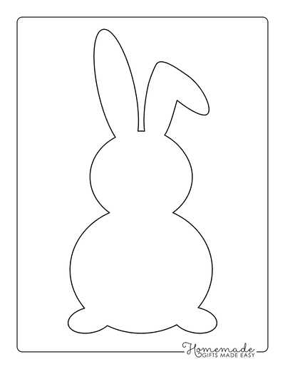 bunny cut out printable