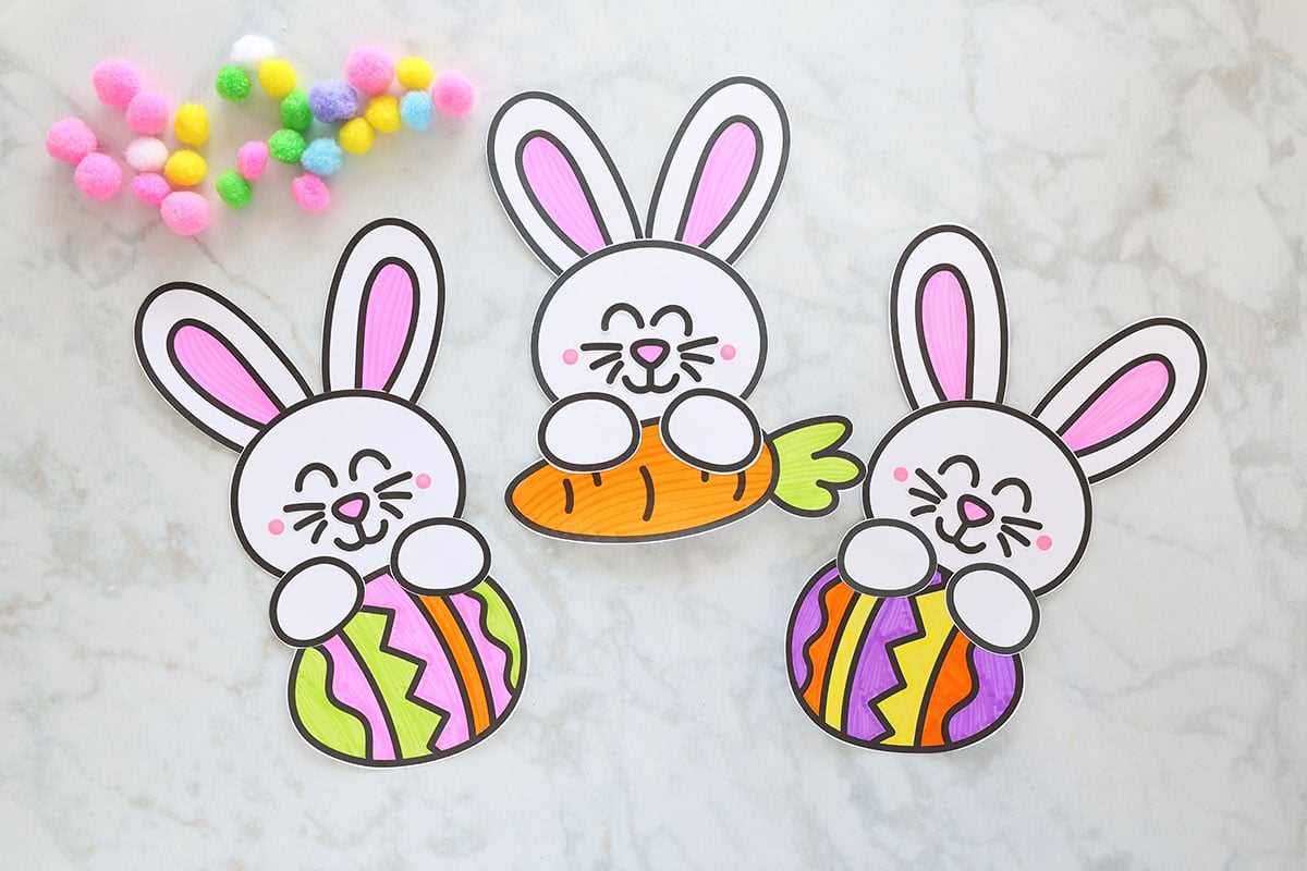 bunny cut out printable