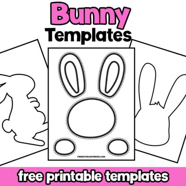 bunny cut out printable