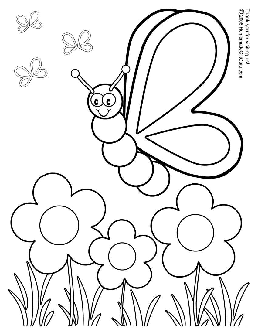 butterfly coloring sheet printable