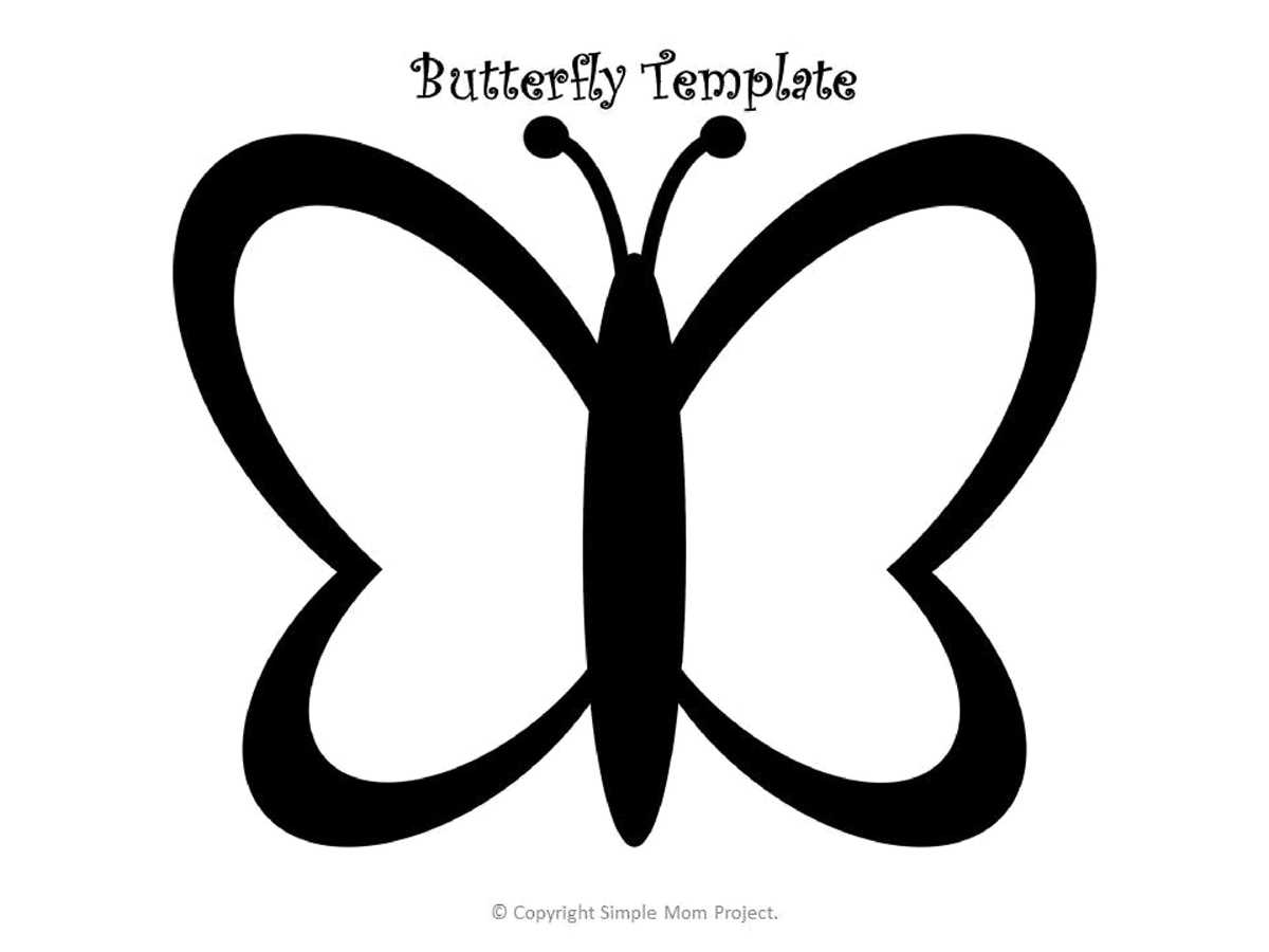 butterfly template printable free