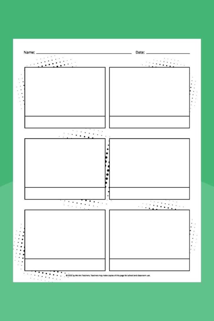 cartoon strip printable