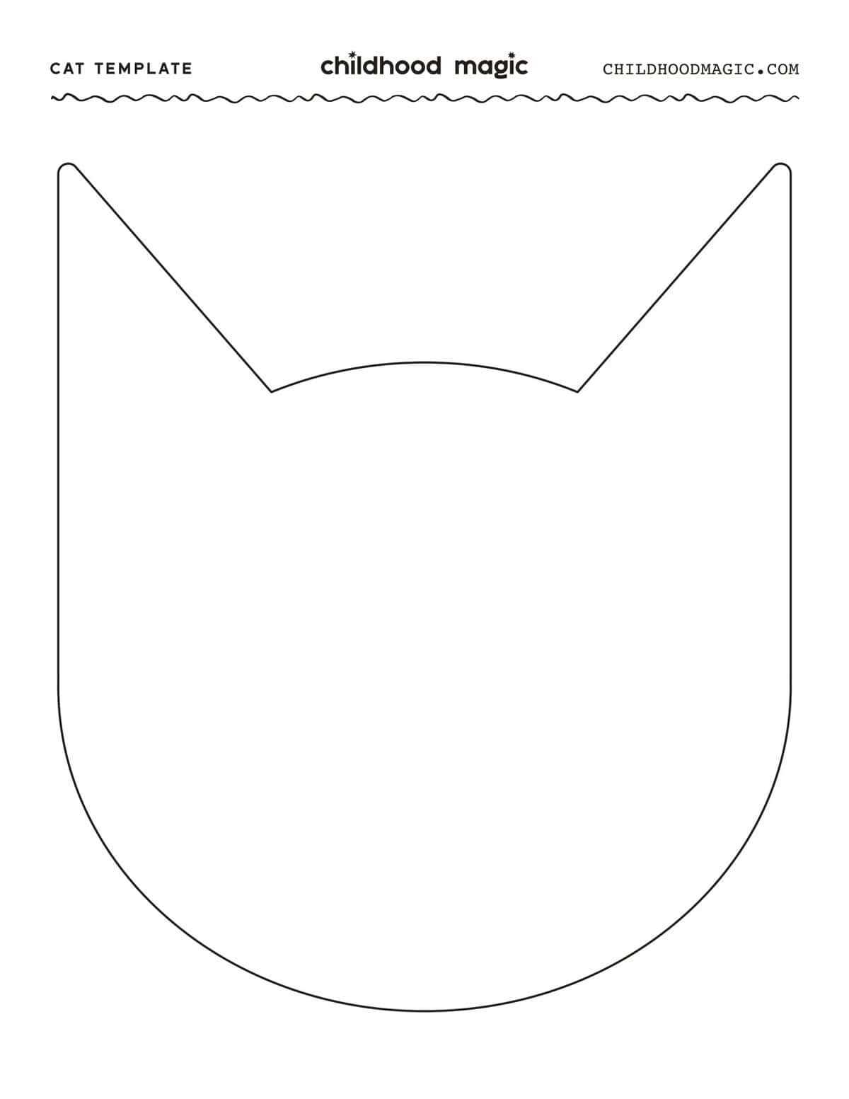 cat outline printable