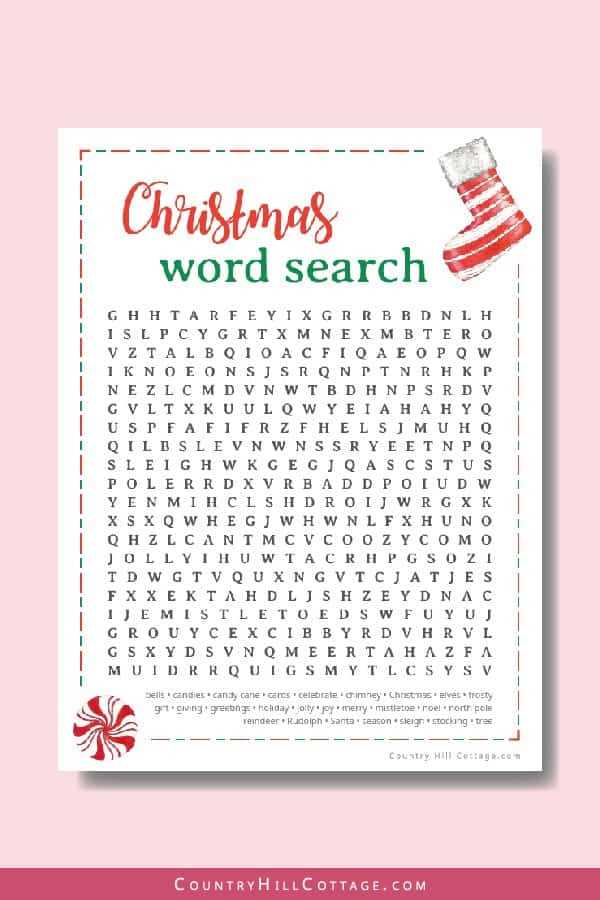 christmas games for adults printable