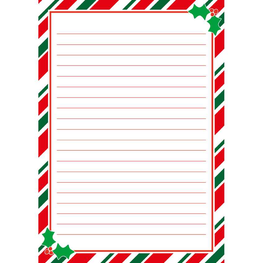 christmas letter printable templates