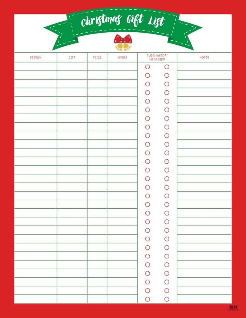 christmas list template printable free christmas list template printable free