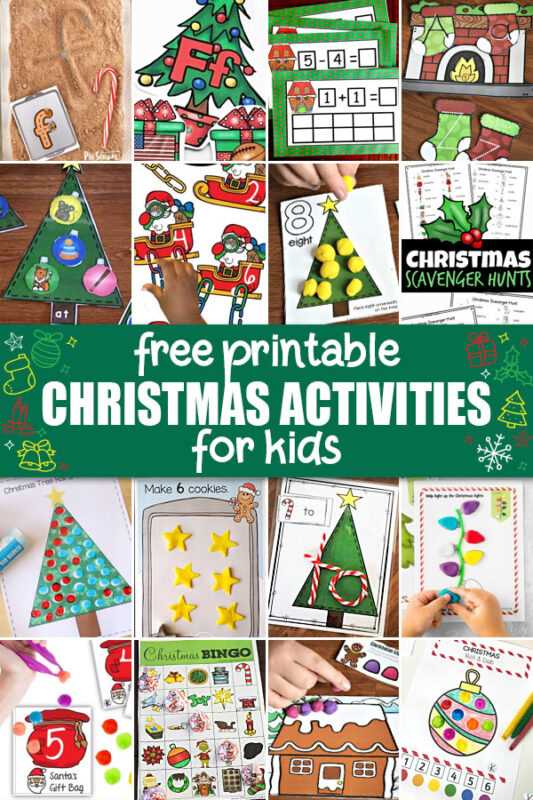christmas printable activities for kids
