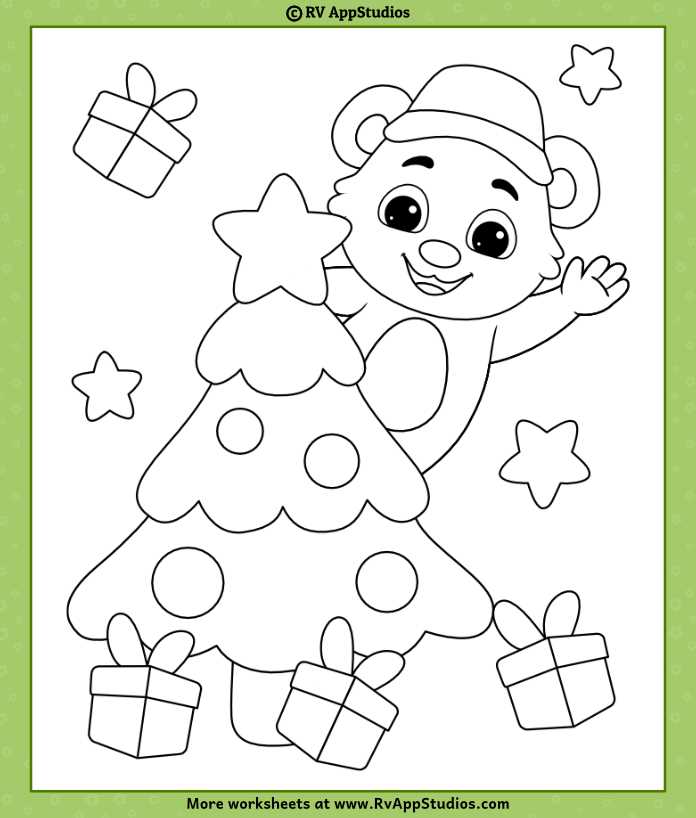 christmas printable coloring page
