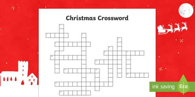christmas printable crossword puzzles