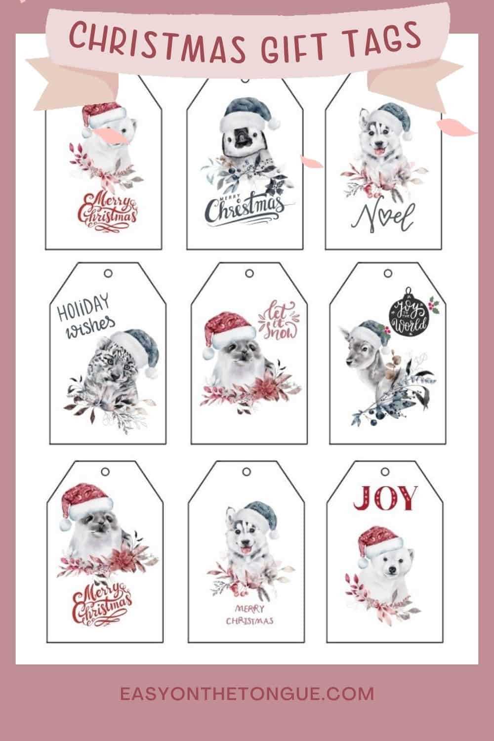christmas to from tags printable christmas to from tags printable