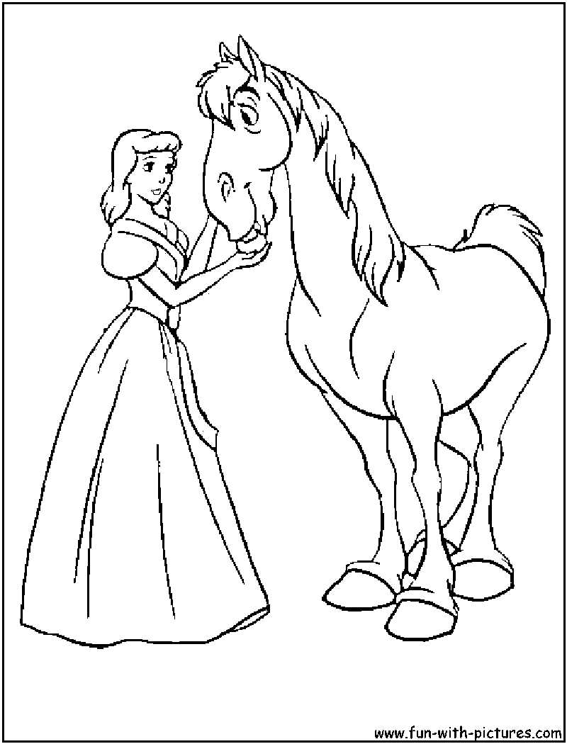 cinderella printable coloring pages