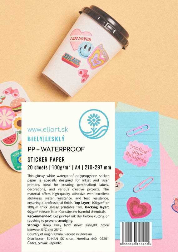 clear printable sticker paper