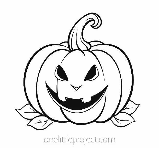 color pumpkin printable