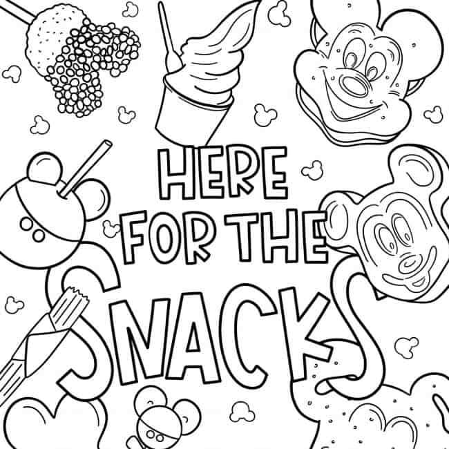 coloring pages free printable disney