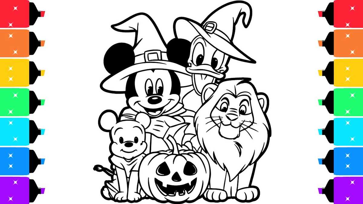 coloring pages free printable disney