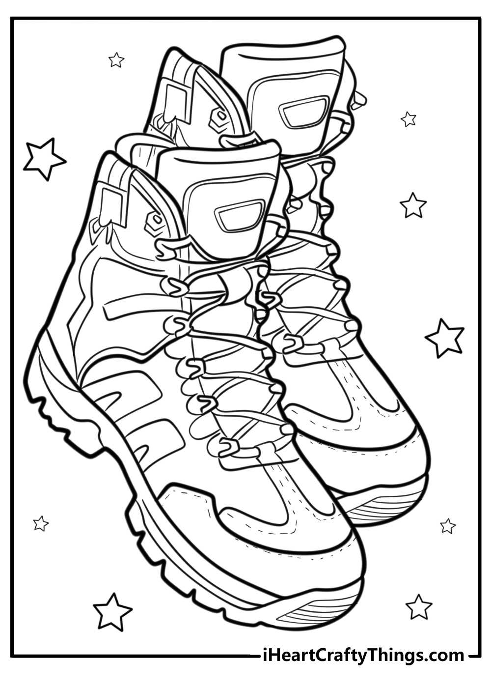 coloring pages shoes printable