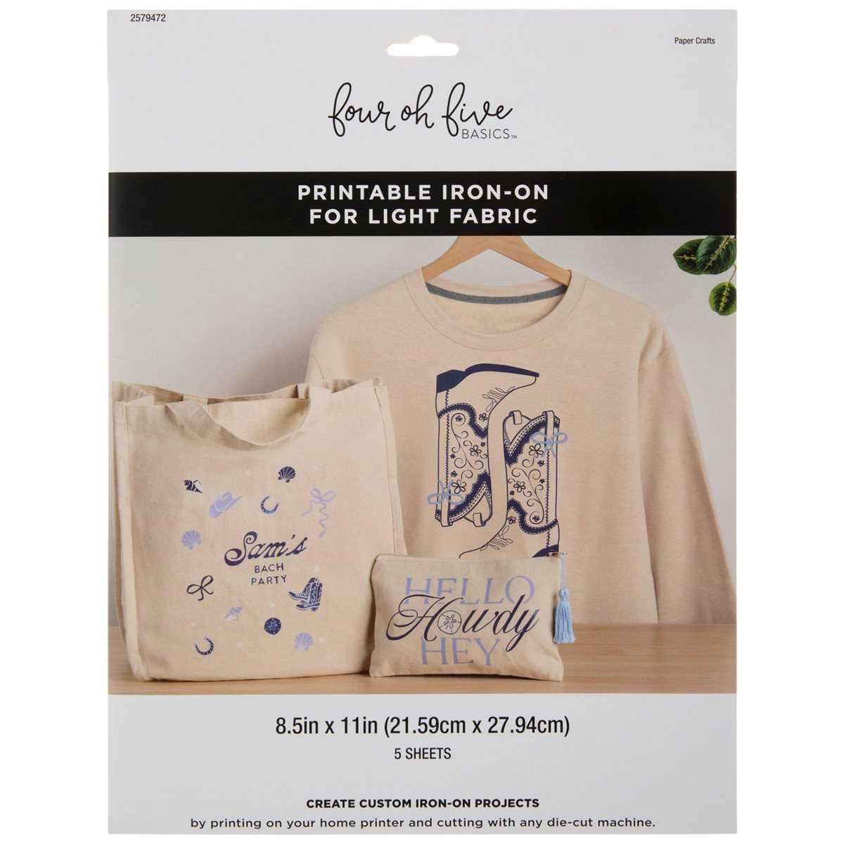 cricut printable iron on sheets