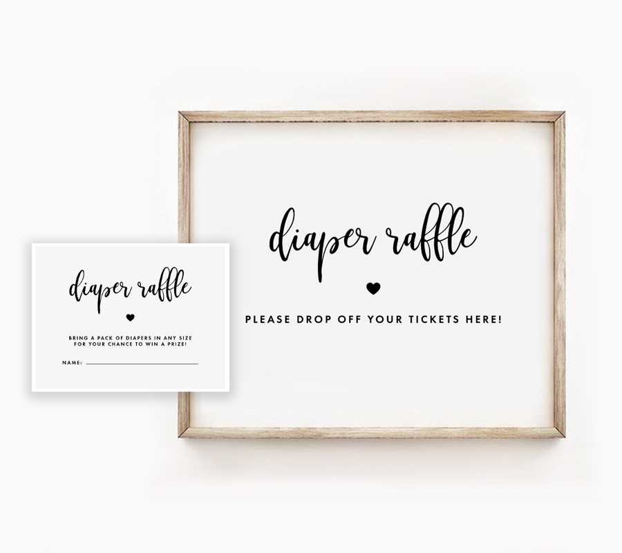 diaper raffle printable tickets