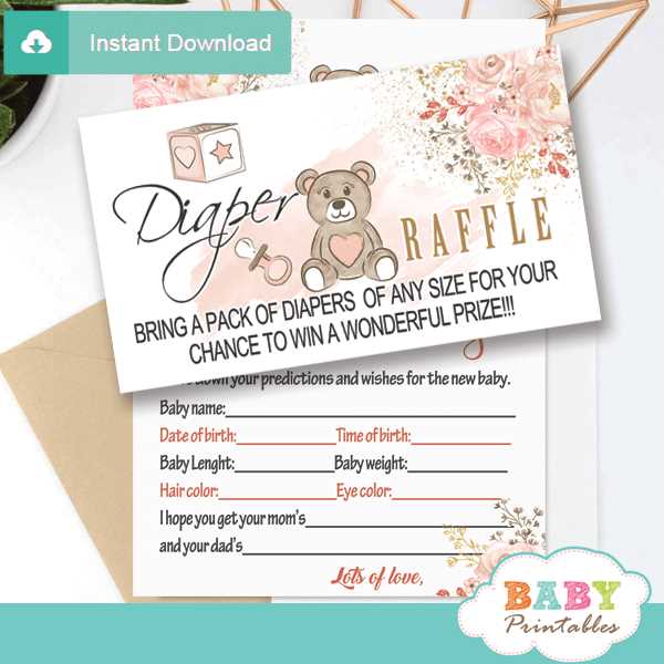 diaper raffle printable tickets