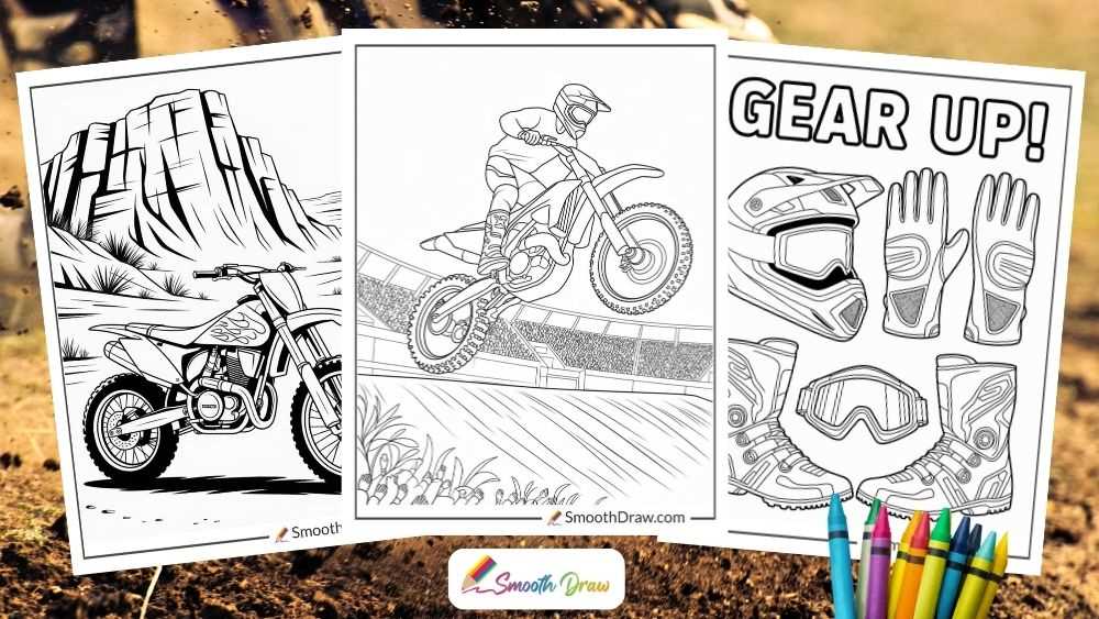 dirt bike coloring sheets printable