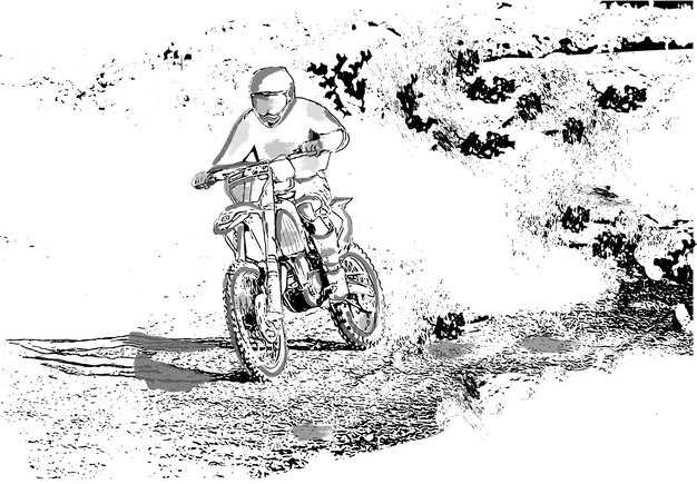 dirt bike coloring sheets printable