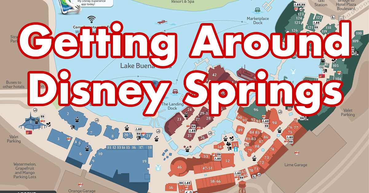 disney springs printable map