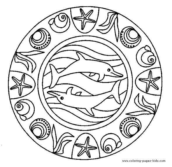 dolphin coloring page printable
