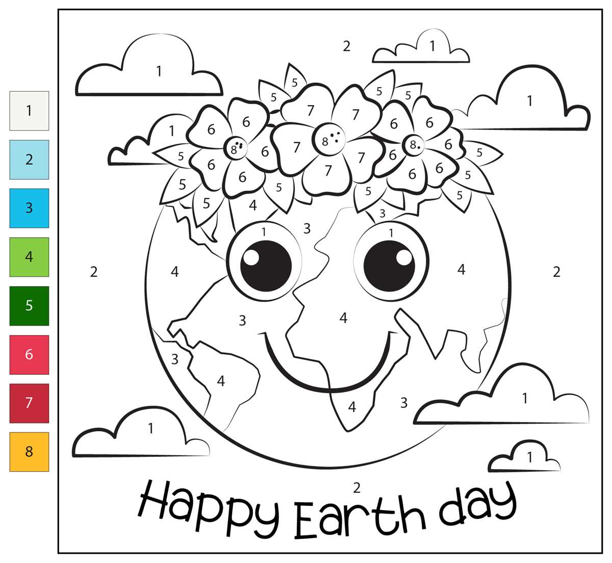 earth day coloring pages printable