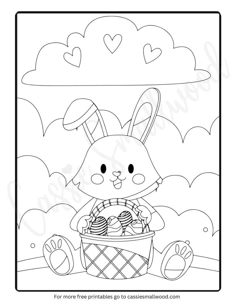 easter coloring page printable