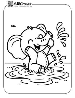 elephant picture printable