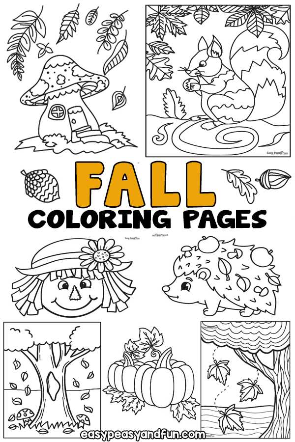 fall printable color sheets
